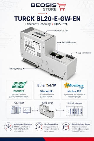 Turck Bl20-e-gw-en Multiprotokol Ethernet Gateway
