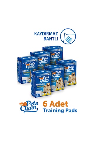 Pets Clean Eğitim Çiş Pedi 10lu 60 90cm 6'lı Paket