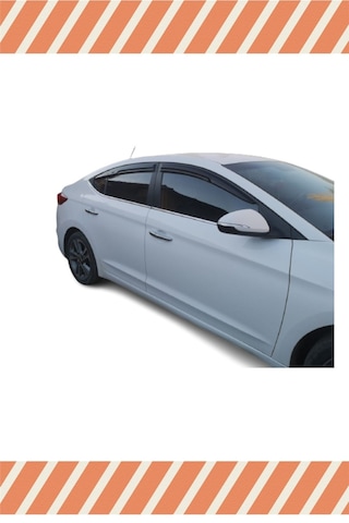 Hyundai Elantra 2016-2020 Modellerine Özel 4'lü Mügen Tip Cam Rüzgarlığı