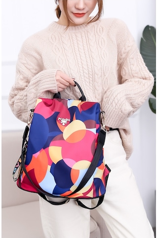 Oloey Yeni Kadın Sokak Modasıbasılısırttanası-zengin Renkli