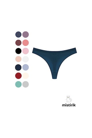 Mistirik Paulo Model Fitilli Esnek Kumaş String Tanga Mavi Renk