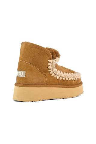 Bot Kar Kadın Mu.fw681000a Cog Mou Mini Eskimo Platform Boot Cognac Beyaz