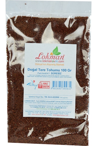Lokman Doğal Tere Tohumu 100 G