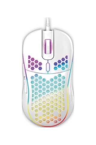 Kablolu Rgb Işıklı Grafik Ve Oyuncu Mouse - Honeycomb Petek Tasarım 1200 - 2400 - 4800 - 7200 Dpı Diğer