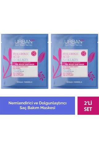 Urban Care Hyaluronic Acid ve Collagen Saç Bakım Maskesi 2 x 50 ML