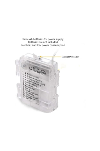 Skycity Müzik Ve Ses Kontrollü Bakır Tel Led Işık Zinciri 10m 100 Işık, 12 Modlu, Akıllı Zamanlayıcı, Uzaktan Kumanda, Sıcak Beyaz, Pillerle Çalışır, Festivite Dekorasyonu Sıcak Beyaz