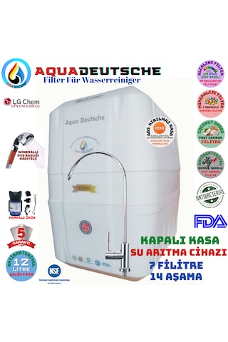 Elegance Pompalı Beyaz 12 Litre 7 Filitre 14 Aşama Su Arıtma Ciha