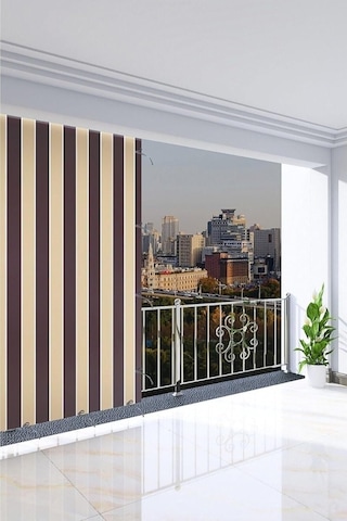 Nivemeshome Balkon Perdesi Branda Güneşlik 6 Renk Seçeneği Yeni Kumaş Versiyon Kahverengi 250 X 215 Çok Renkli