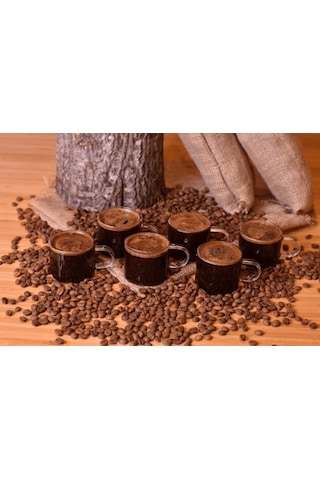 Bambum Sette - 6 Li Espresso Fincani 100 Ml Şeffaf