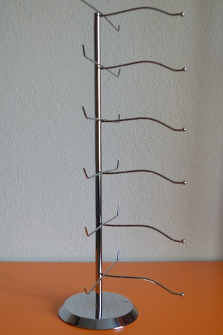 Krom Gözlük Standı Düzenleyecı Organizer 6 Lı Krom