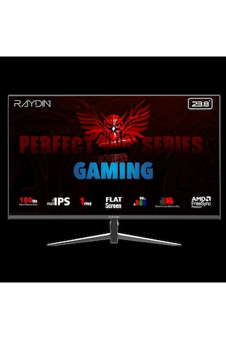 Raydın Mm24dfı-180hz, 23.8", 1ms, 180hz, Full Hd, Hdmı, Dp, Ips Led, Flat, Frameless, Freesync Gamin