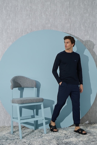 Sevim Erkek Uzun Kol Lacivert Pijama Takımı C9t4n1o8 001