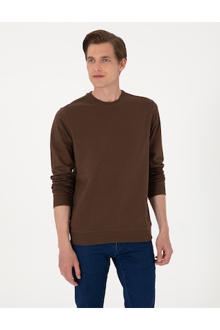Pierre Cardin Erkek Kahverengi Sweatshirt 50314054-vr029 Kahverengi