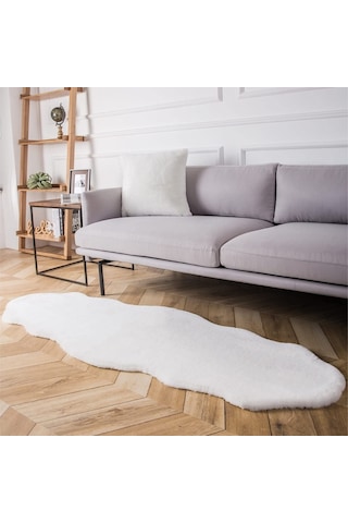 Tappeto Rex Tavşanı Çift Kafa Post Beyaz (22 Mm Tüy)