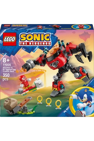 LEGO® Sonic the Hedgehog™ Knuckles, Dr. Eggman’ın Egg Crusher Robotuna Karşı 77005 - 8 Yaş ve Üzeri Çocuklar için Oyuncak Yapım Seti (350P)