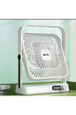 Rose Teknoloji Digital Göstergeli 2200 Rpm 5 Kanatlı Ayarlanabilir Masaüstü Soğutucu Fan