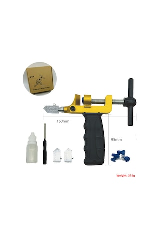 Youmex Yenilenmiş Cam Ve Fayans Kesici El Tipi Entegre Tasarım Çok İşlevli Seramik Kesim Aleti Kutu Paketli Yağ Kabı İçerir