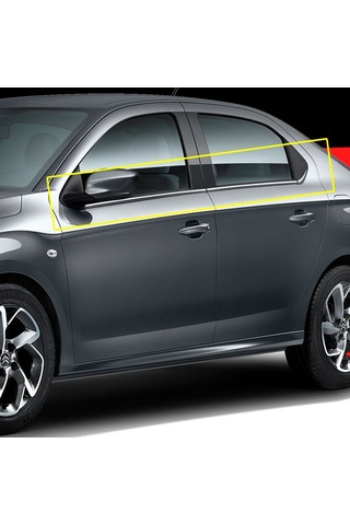 Citroen C-Elysee Krom Cam Çıta 6 Prç 2012 Üzeri