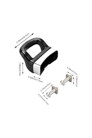 Folinda 4 Adet Siyah Metal Tencere Kelepçesi - Basınç Tenceri Ve Sosu Tenceri İçin Yer Değiştirme Kelepçesi, 1 Veya 2 Delikli Tiplere Uyumlu Siyah