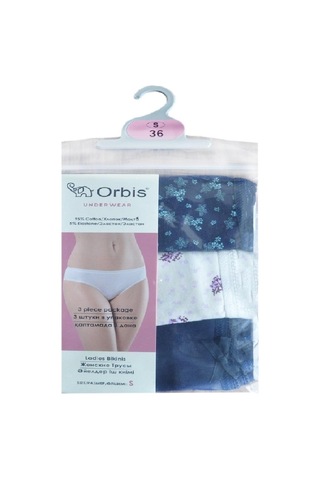 Orbis Kadın Desenli Asortili 3'Lü Külot 3135
