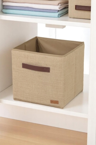 6'lı Çok Amaçlı Dolap İçi Düzenleyici, Raf Düzenleyici, Oyuncak Çamaşır Saklama Kutusu 30x30x30 Cm Kahverengi