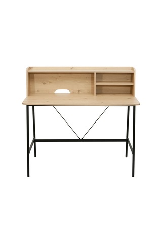 Tower Raflı Çalışma Masası - Ceviz / Siyah 115,5x55x106 Cm Ceviz  -  Siyah