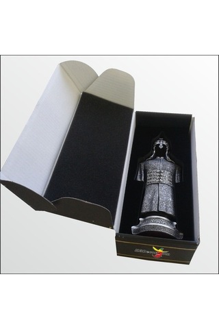 Cevşen Işlemeli Miğferli Zırh Kaftan Gümüş Renk Koruma Dua Biblo