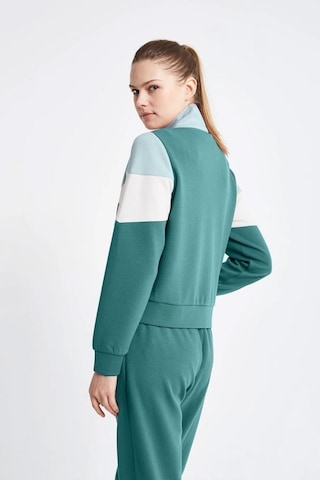 Lescon 24ntbv002131011 Yeşil Kadın Fermuarlı Sweatshirt 001