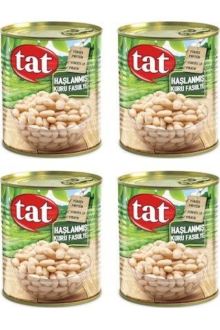 Tat Haşlanmış Kuru Fasulye 4 x 800 G
