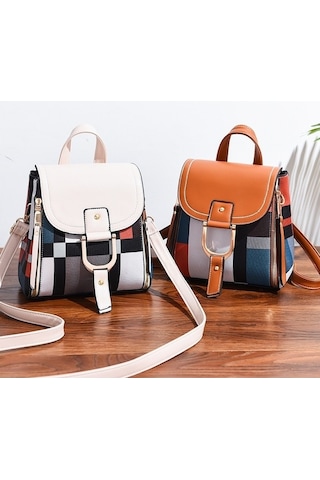 Luckydog Tfz 959 Kadın Sırt Çantası Beyaz, Pembe Renk Beyaz