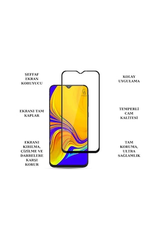 Samsung Galaxy Uyumlu A14 İle Soft Yumuşak Telefon Kılıfı Ve 5d Tam Kaplayan Cam Ekran Koruyucu