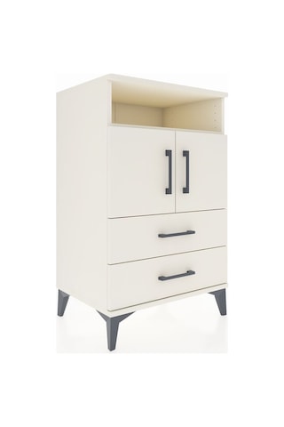 Hyperion Komodin 2 Raflı 2 Çekmeceli 2 Kapaklı 60x44x96 Aytaşı-aytaşı Aytası