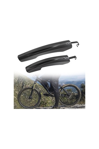 Trendooze Dağ Bisikleti Siyah Kolay Kurulum Çamurluk Aksesuar Seti Siyah