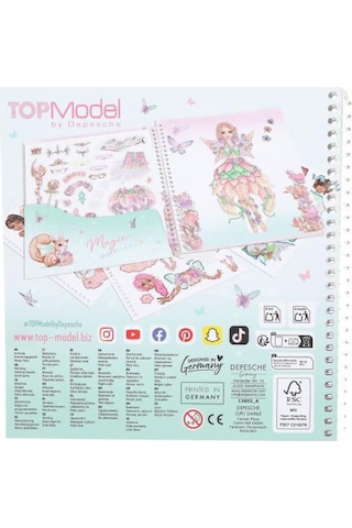 Top Model Dress Me Fantezi Çıkartma Kitabı Çok Renkli