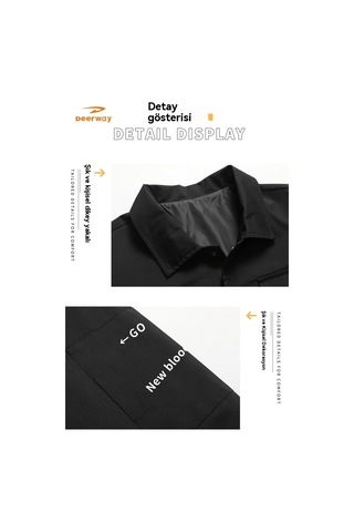 Erkek İlkbahar Ve Sonbahar Günlük Uçuş Ceketi Yeşil