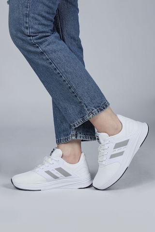 Jump 29964 Phlon Hafif Taban Bağcıklı Unisex Spor Ayakkabı Beyaz Beyaz