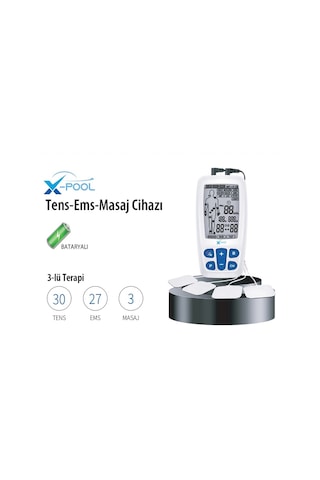 X Pool R-C4A Bataryalı Şarj Edilebilir, Tens+Ems+Masaj Cihazı