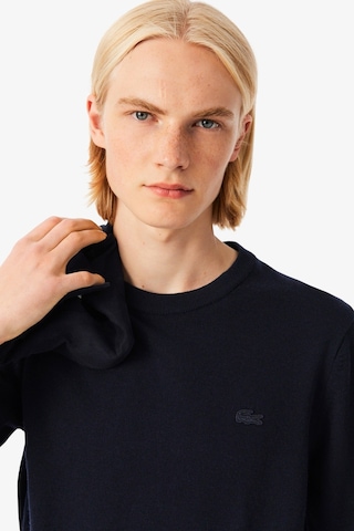 Lacoste Men's Regular Fit Crew Neck Merino Wool Sweater Bisiklet Yaka Merino Yünlü Kazak Lacivert Lacıvert