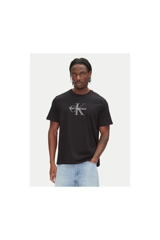 Calvin Klein Ss Hero Monologo Tee 20s-8554 Black