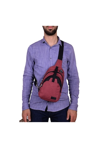 Strong Çapraz Askılı Göğüs Ve Sırt Çantası,6 Renk Body Bag Çanta Bordo