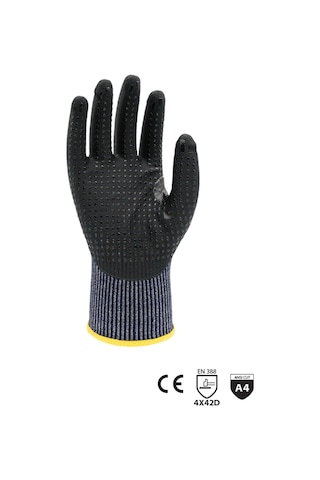 Hanvo Dotlu Kesilmeye Dirençli Köpük Nitril Kaplama Eldiven
