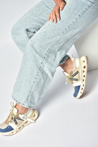 Fox Shoes Y312611009 Lacivert/vizon Kalın Tabanlı Spor Ayakkabı Sneakers