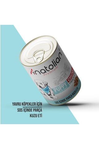 Anatolian Premium Kuzulu Parça Etli Yavru Köpek Konservesi 24 X 400 G