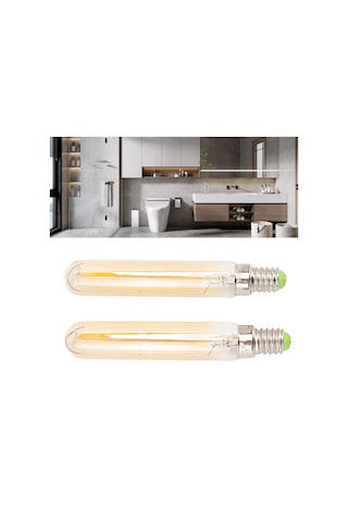 2 Adet Led Tüp Işık 4w E14 2300k Tüp Ampul T20x120 220 240v Aydınlatma İçin