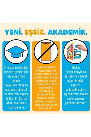 Dikkati Güçlendirme Seti Anasınıfı 3 Yaş
