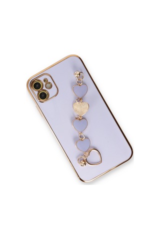 Newface - 19 - Apple iPhone Uyumlu 11 Kılıf Esila Silikon - Csmo-tex - - Lila