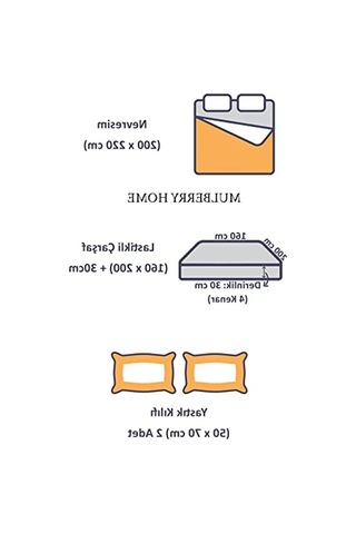Çift Taraflı Lastikli Nevresim Takımı, 200 X 220 Cm Boyutunda Gri Ve Siyah Renk Açık Gri - Antrasit