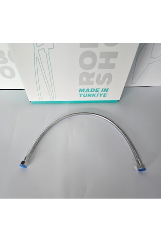 60 Cm Duş Hortumu Robot Duş Seti Bağlantı Hortumu 72 Cm E Kadar Esner Yerli Üretim Krom