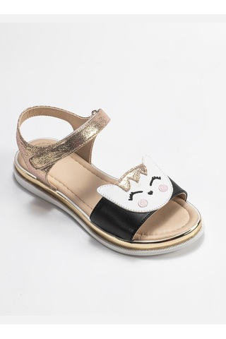 Gold Cat 3d Simli Kız Sandalet Sarı