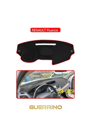 Renault Fluence Torpido Koruma Halısı Kırmızı Kenar